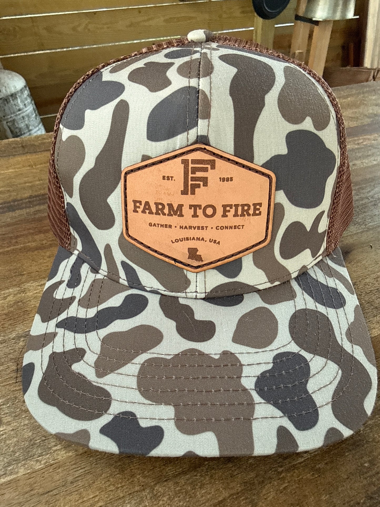 B4 Tri-tan Camo LOST Hat with Diamond Leather Patch