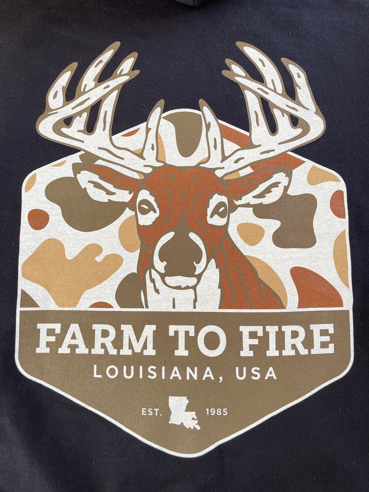 Deer Hunt Tshirt Black