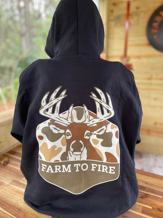 HOODIE - BUCK CAMO without Louisiana
