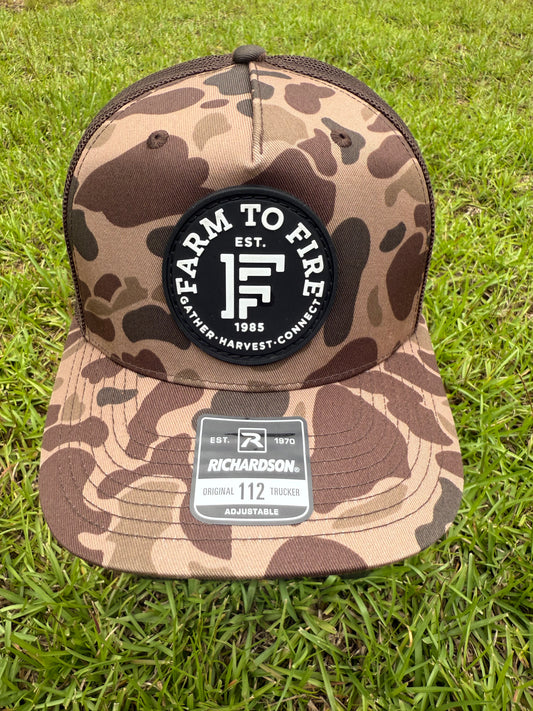 Brown Camo Richardson Circle PVC Patch